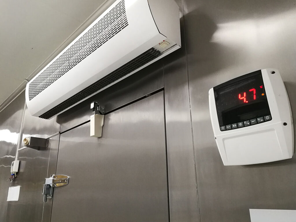 Commercial Air Conditioning Front of Cold Storage Room