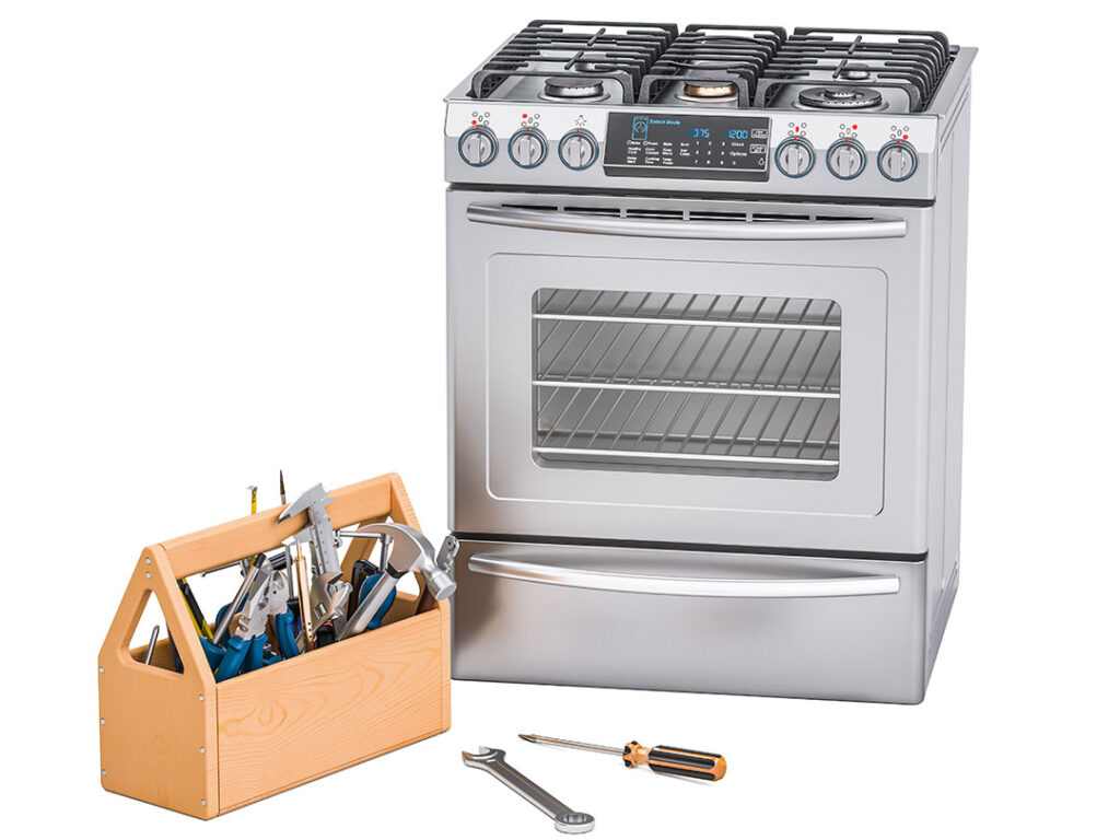 residential service and repair of gas stove and oven